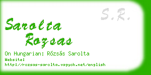 sarolta rozsas business card